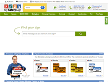 Tablet Screenshot of mysafetysign.com
